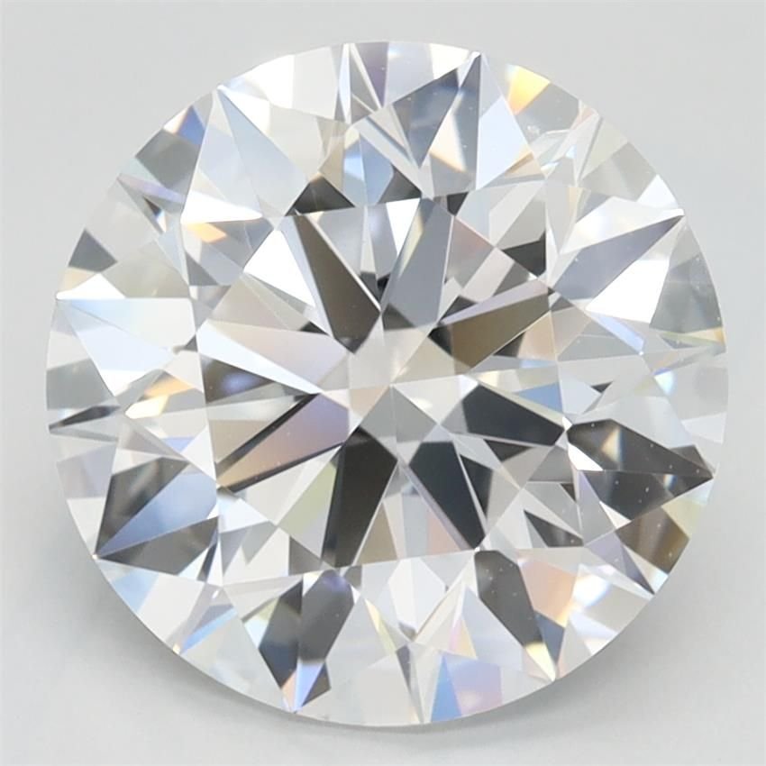 3.22ct D VVS2 Rare Carat Ideal Cut Round Lab Grown Diamond