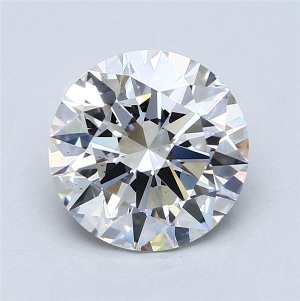 2.67ct E SI1 Rare Carat Ideal Cut Round Lab Grown Diamond