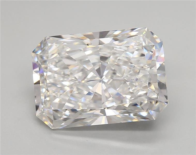 6.14ct E VVS2 Rare Carat Ideal Cut Radiant Lab Grown Diamond