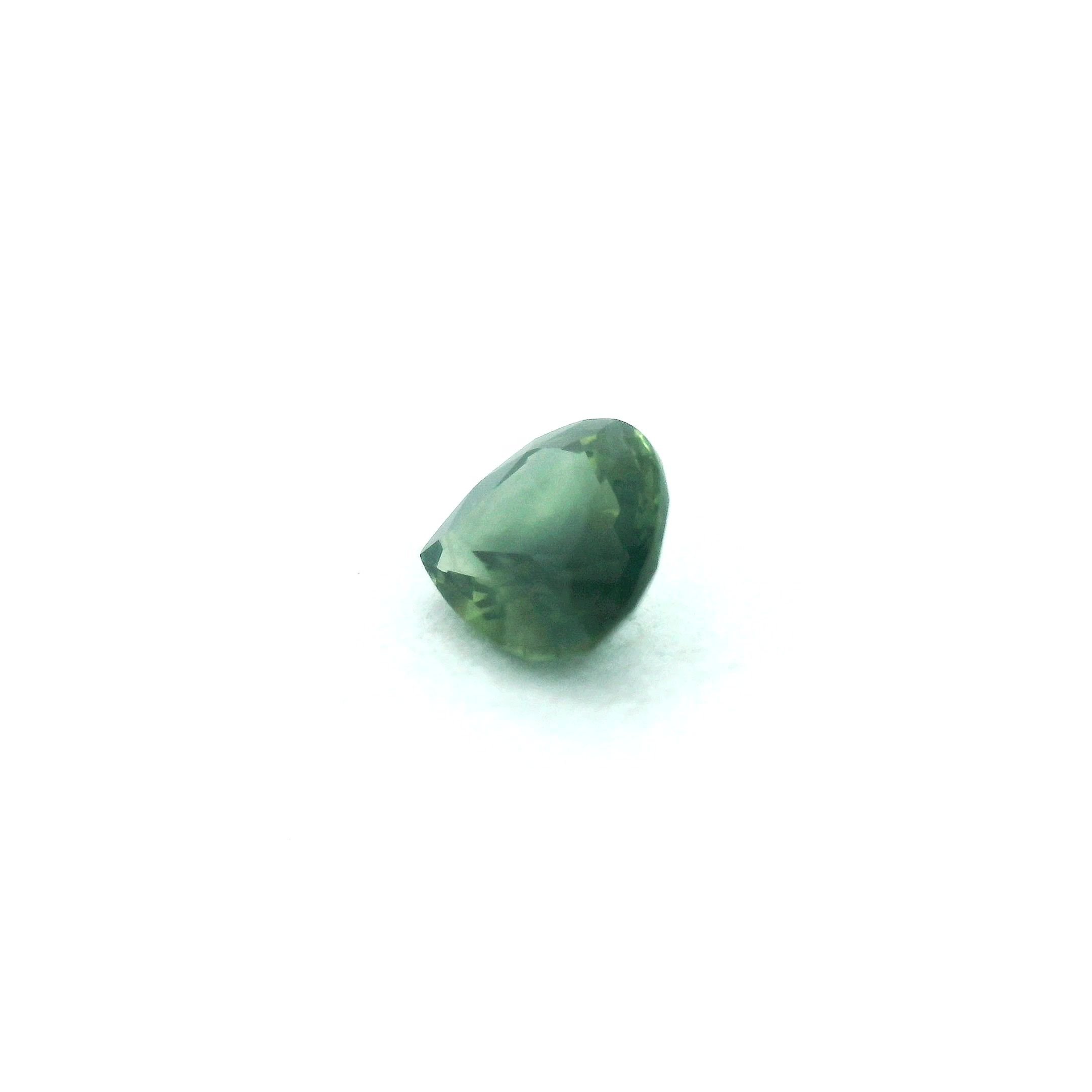 0.93 Carat Green Pear Sapphire