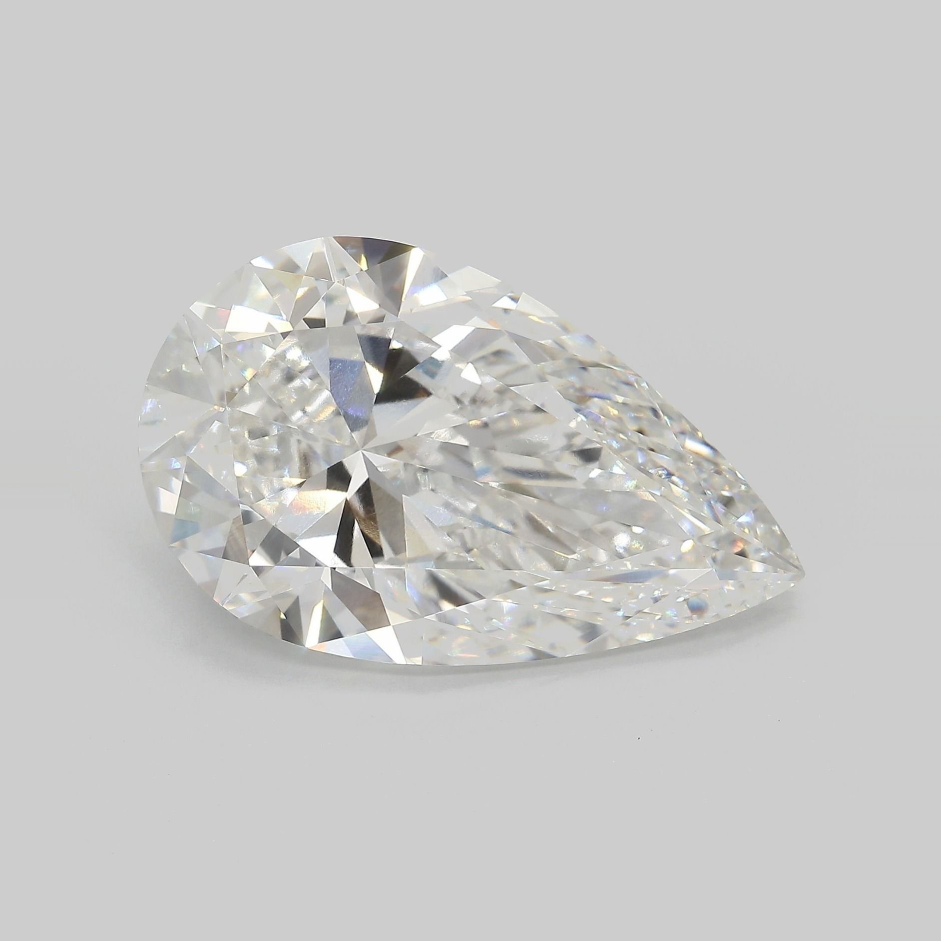 15.01ct F VVS2 Rare Carat Ideal Cut Pear Lab Grown Diamond