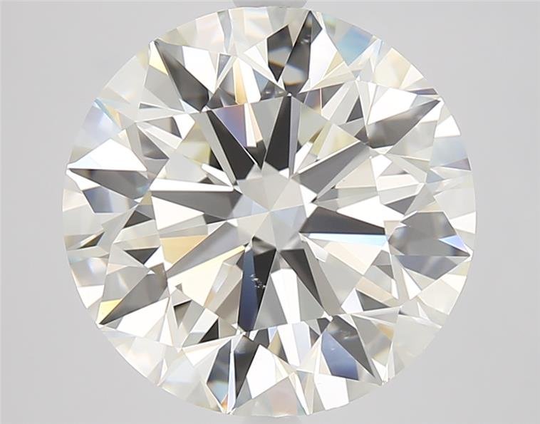 6.14ct K VS2 Rare Carat Ideal Cut Round Diamond