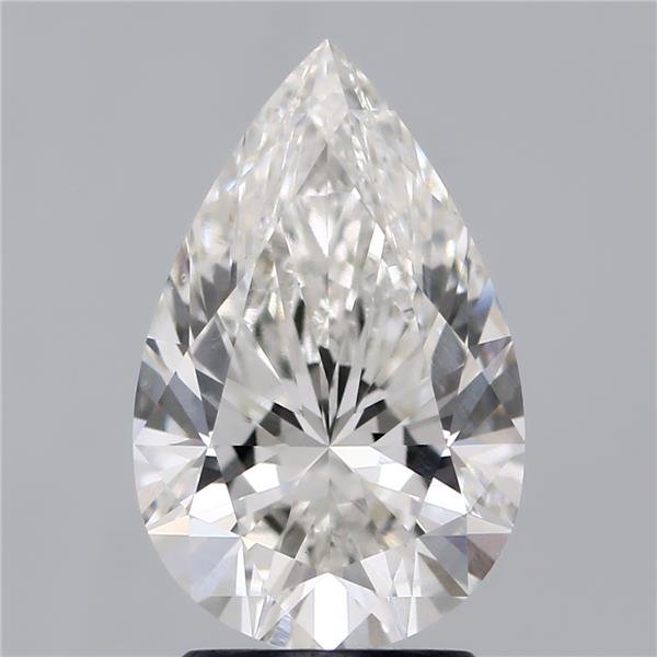 2.26ct H VS1 Rare Carat Ideal Cut Pear Lab Grown Diamond