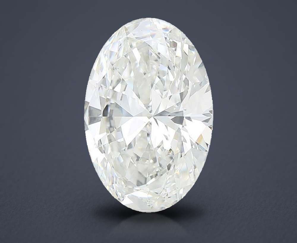 6.50 Carat Oval Lab Diamond