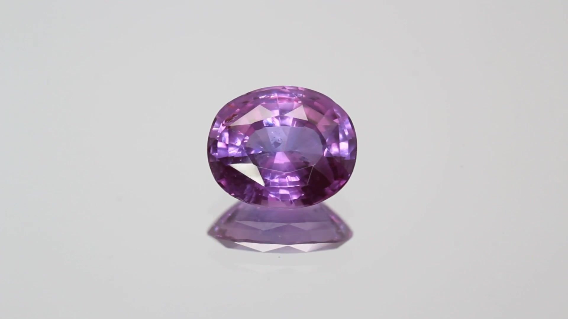 2.28 Carat Purple Oval Sapphire