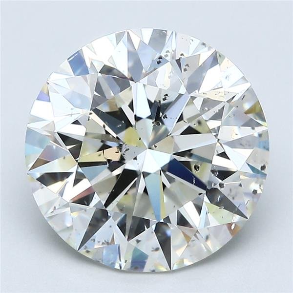 4.53ct J SI2 Rare Carat Ideal Cut Round Diamond