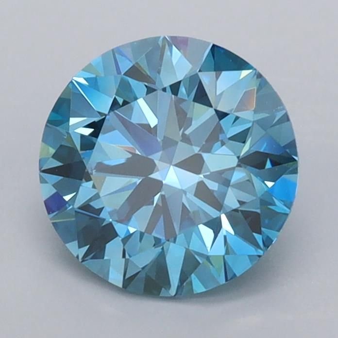 1.50 Ct. Fancy Vivid Blue Round Lab Diamond