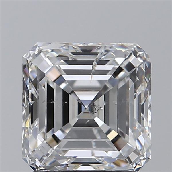 1.73ct E SI2 Rare Carat Ideal Cut Asscher Diamond