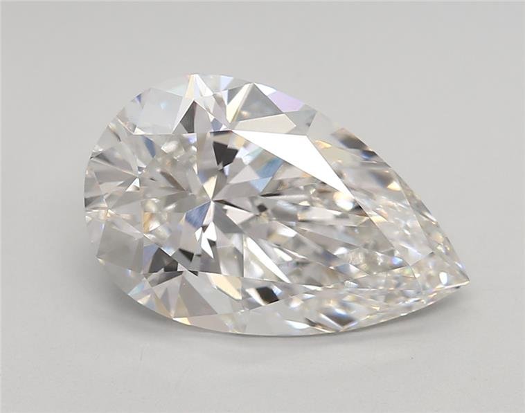 3.92ct E VVS2 Rare Carat Ideal Cut Pear Lab Grown Diamond