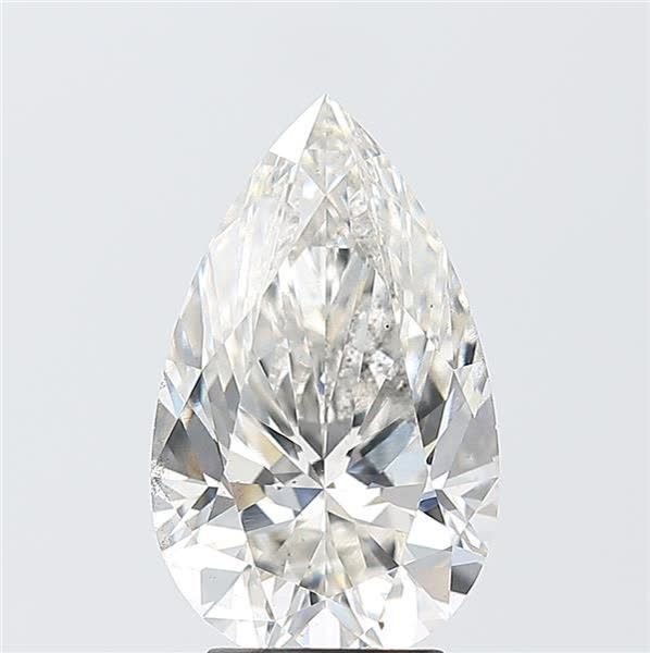 4.03ct H SI1 Rare Carat Ideal Cut Pear Lab Grown Diamond