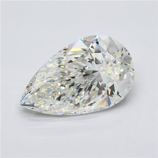 10.01ct H VS2 Rare Carat Ideal Cut Pear Diamond