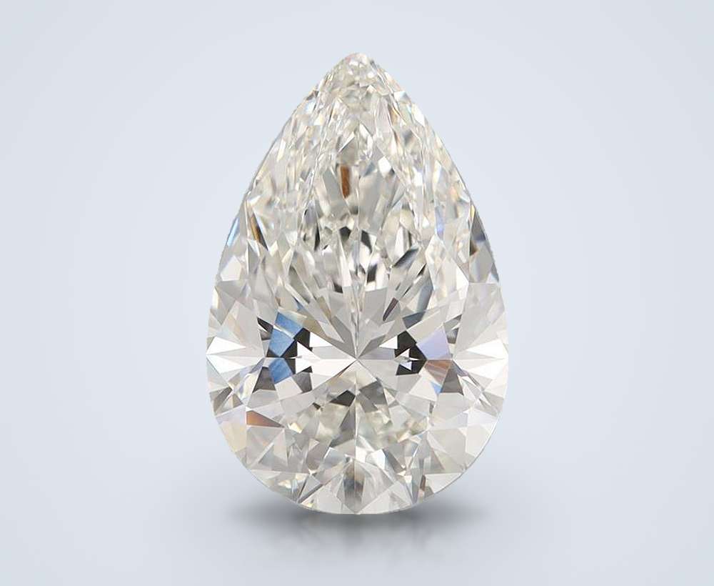 5.00 Carat Pear Lab Diamond