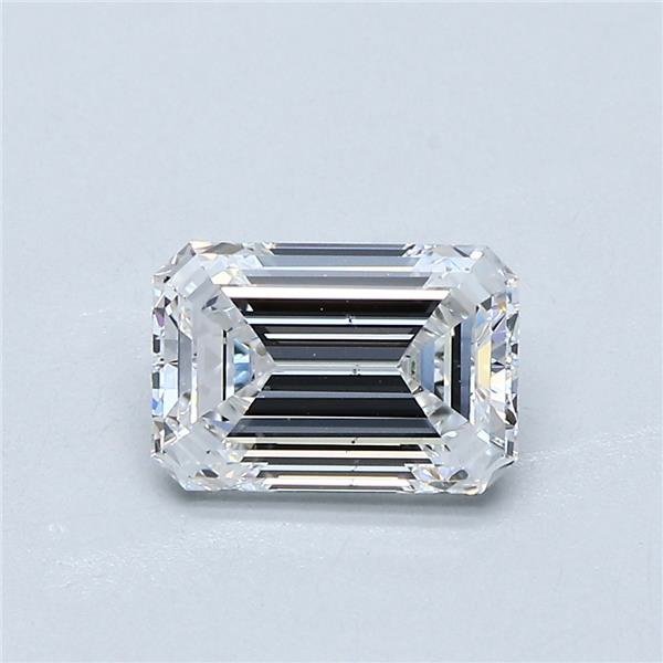 1.51ct D SI1 Rare Carat Ideal Cut Emerald Diamond