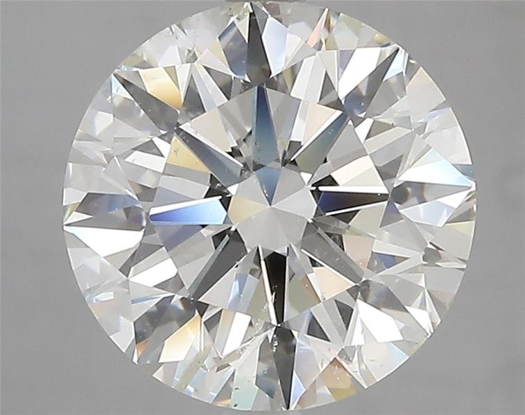 4.01ct I SI2 Rare Carat Ideal Cut Round Diamond