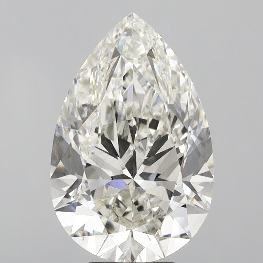 8.05ct H SI1 Rare Carat Ideal Cut Pear Lab Grown Diamond