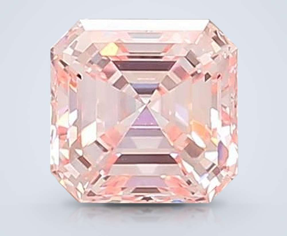 1.59 Ct. Fancy Intense Pink Asscher Lab Diamond