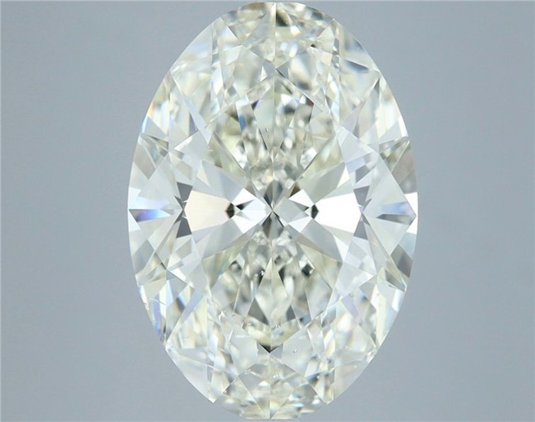 6.01ct J SI1 Rare Carat Ideal Cut Oval Diamond