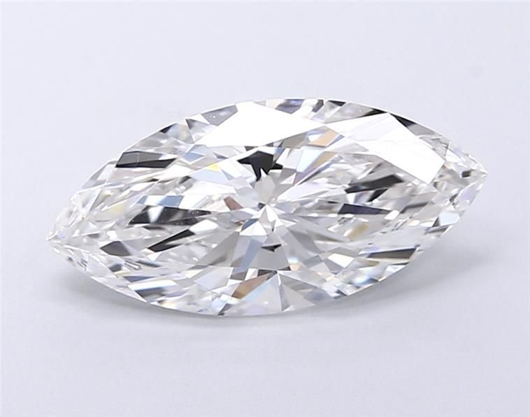 1.37ct D VVS2 Rare Carat Ideal Cut Marquise Lab Grown Diamond