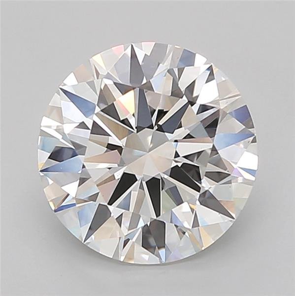 3.00ct F VS2 Rare Carat Ideal Cut Round Lab Grown Diamond