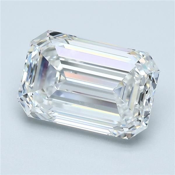 4.01ct F SI1 Excellent Cut Emerald Diamond