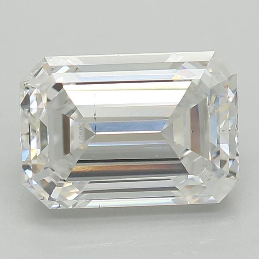 1.52ct F SI1 Very Good Cut Emerald Lab Grown Diamond