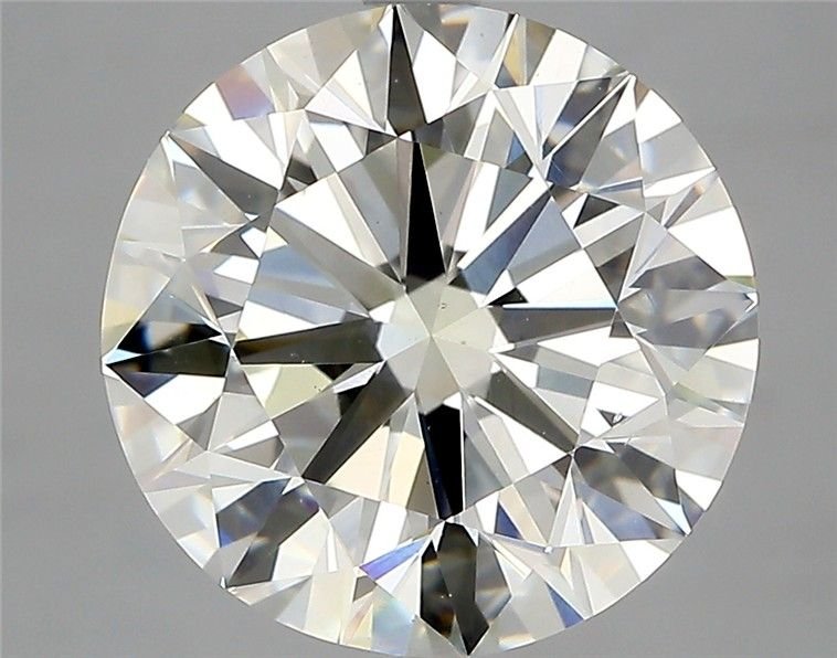 5.19ct K VS2 Rare Carat Ideal Cut Round Diamond