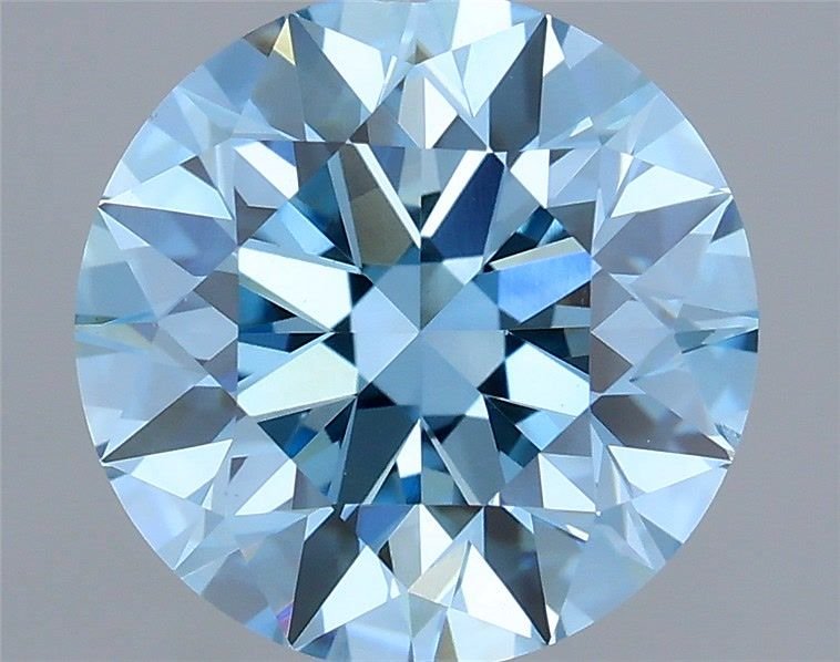 1.50 Ct. Fancy Vivid Blue Round Lab Diamond