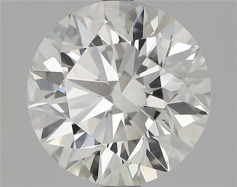 2.52ct I SI1 Rare Carat Ideal Cut Round Diamond