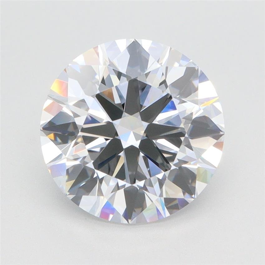 3.02ct E VVS2 Rare Carat Ideal Cut Round Lab Grown Diamond