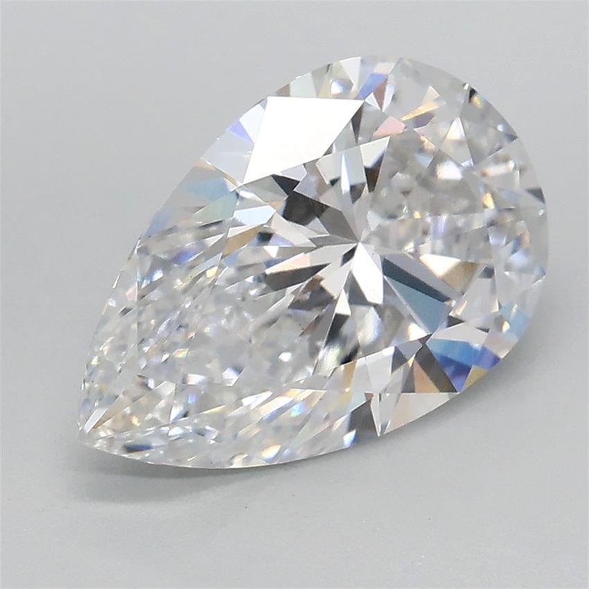 2.10ct D VS1 Rare Carat Ideal Cut Pear Lab Grown Diamond