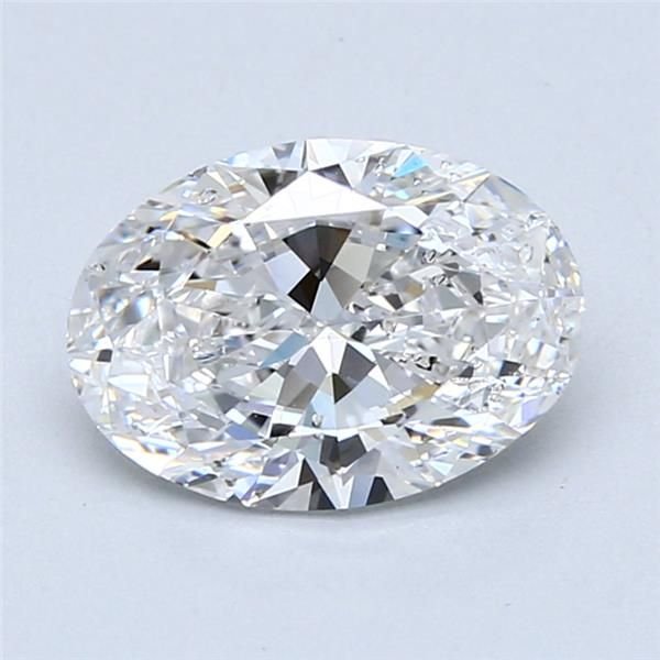 1.81ct D SI2 Rare Carat Ideal Cut Oval Diamond
