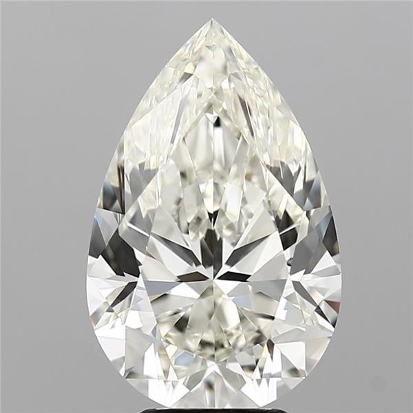 5.05ct J VVS2 Rare Carat Ideal Cut Pear Diamond