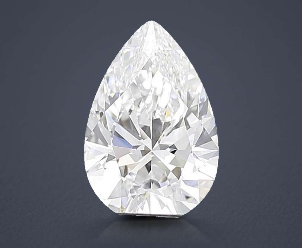 1.38 Carat Pear Lab Diamond