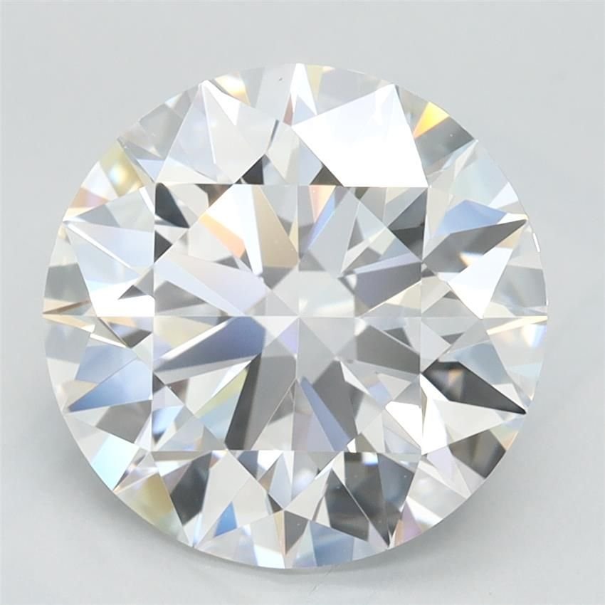 3.04ct D FL Rare Carat Ideal Cut Round Lab Grown Diamond