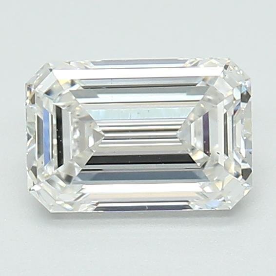 1.05ct F VS2 Rare Carat Ideal Cut Emerald Lab Grown Diamond