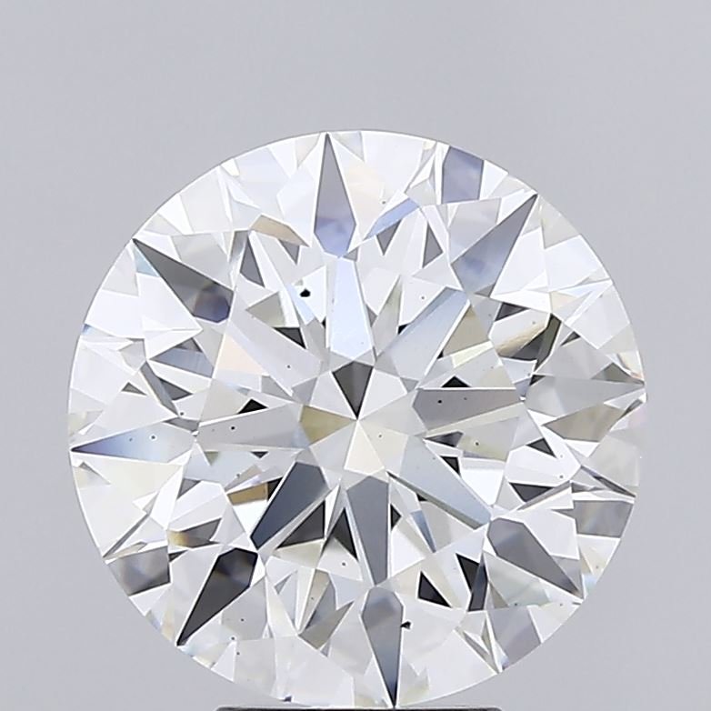 6.07ct F VS2 Rare Carat Ideal Cut Round Lab Grown Diamond