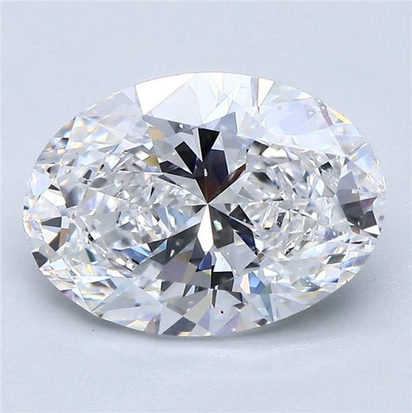 3.01ct D SI1 Rare Carat Ideal Cut Oval Diamond