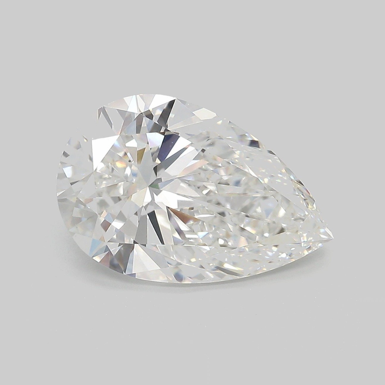6.03ct F VS2 Rare Carat Ideal Cut Pear Lab Grown Diamond