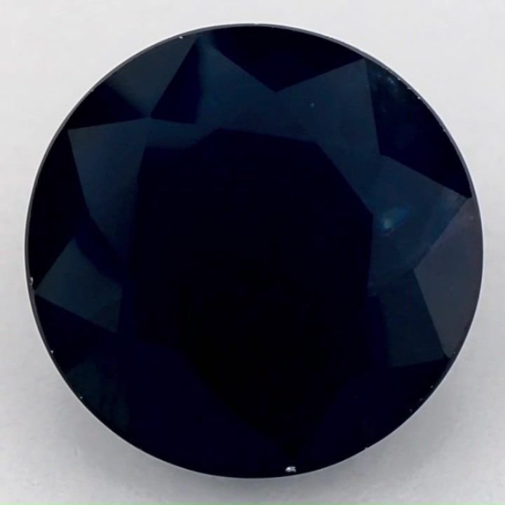 4.90 Carat Blue Round Sapphire