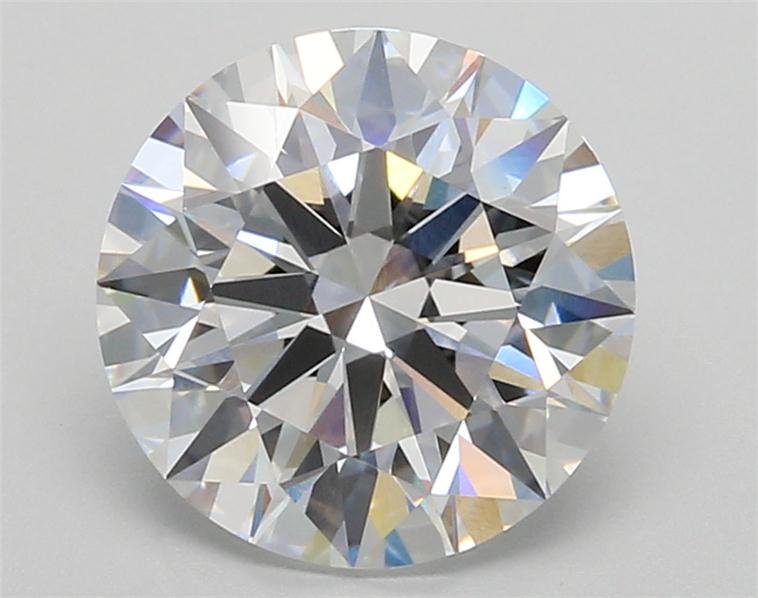 3.09ct D VVS2 Rare Carat Ideal Cut Round Lab Grown Diamond