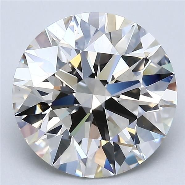 3.18ct K VS2 Rare Carat Ideal Cut Round Diamond