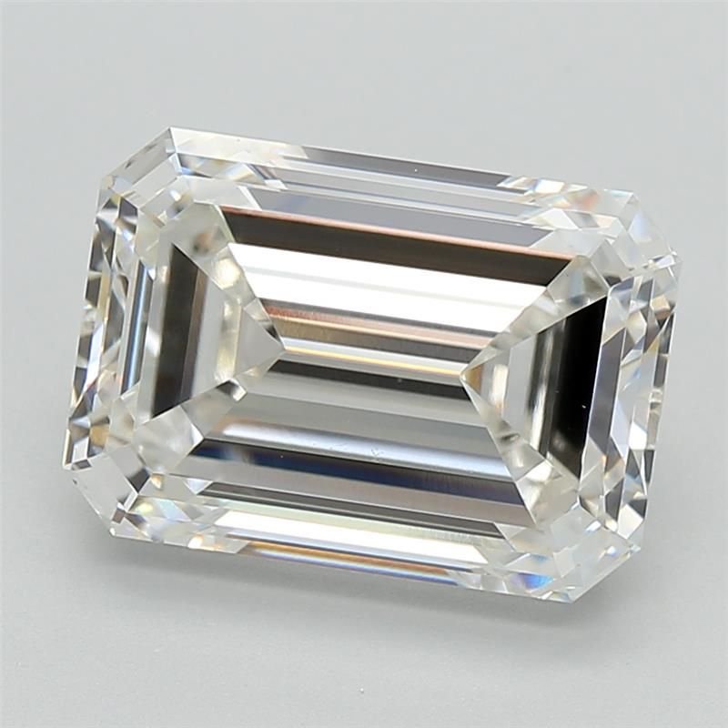 5.02ct G VVS2 Rare Carat Ideal Cut Emerald Lab Grown Diamond