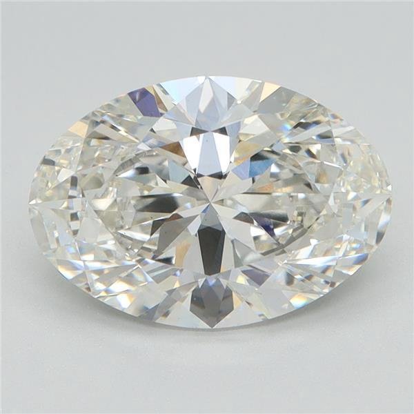 3.01ct H VS1 Rare Carat Ideal Cut Oval Lab Grown Diamond