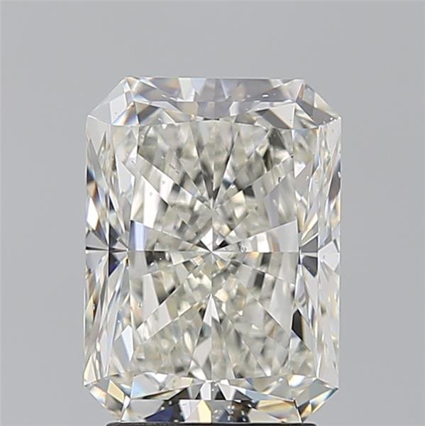 3.03ct I SI2 Rare Carat Ideal Cut Radiant Diamond