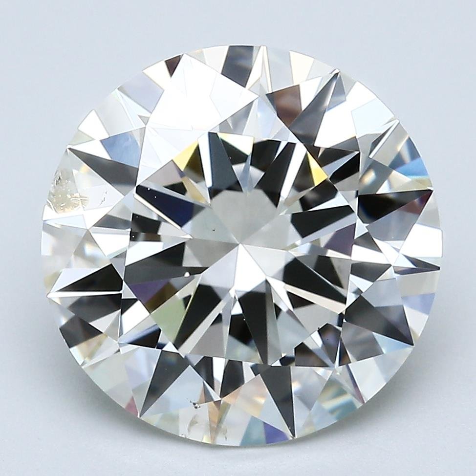 6.30ct J SI2 Very Good Cut Round Diamond