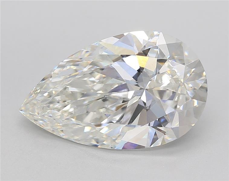 5.03ct G VS1 Rare Carat Ideal Cut Pear Lab Grown Diamond