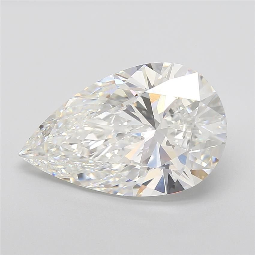 8.52ct F VVS2 Rare Carat Ideal Cut Pear Lab Grown Diamond