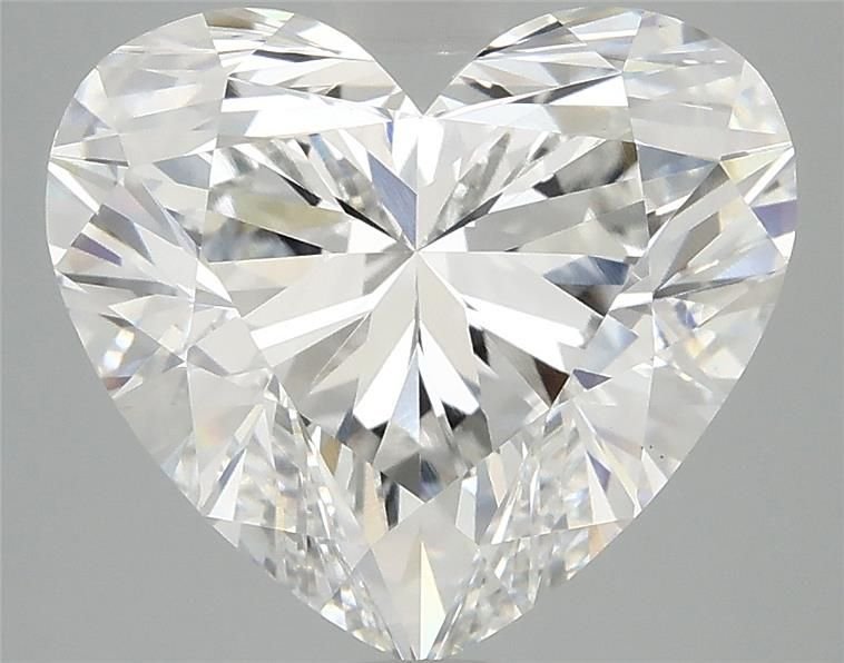 5.09ct F VS1 Rare Carat Ideal Cut Heart Lab Grown Diamond