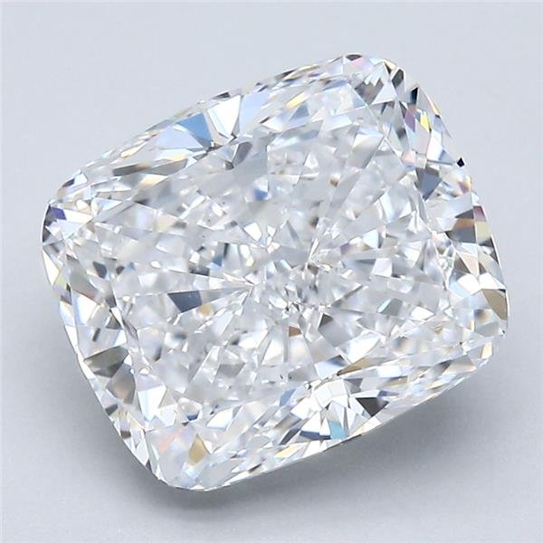 4.01ct D VS2 Very Good Cut Cushion Diamond