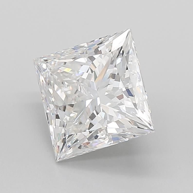 6.08ct D VVS2 Rare Carat Ideal Cut Princess Lab Grown Diamond